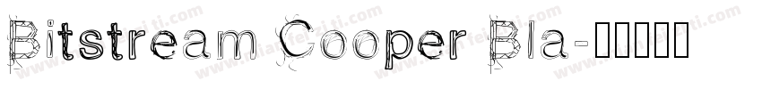Bitstream Cooper Bla字体转换